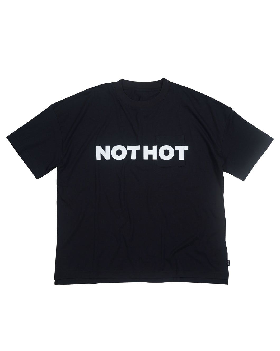 SHELTECHプリントTシャツ（メンズ／BLACK／NOT HOT）