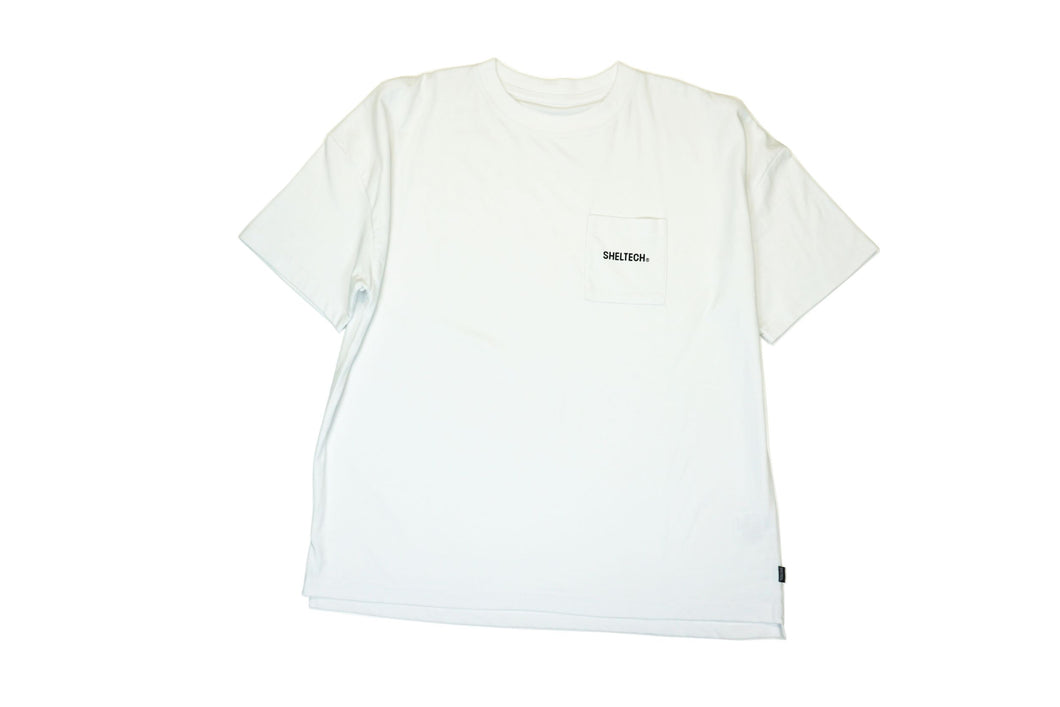 SHELTECHロゴプリントTシャツ（WHITE）